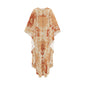 Luxury ethnic kaftan dress with cultural pattern